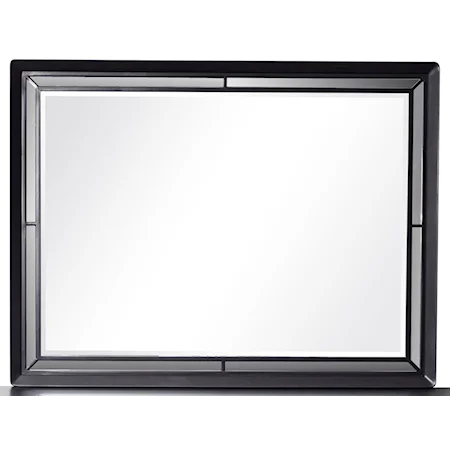 Beveled Mirror with Smoked Mirror Accents